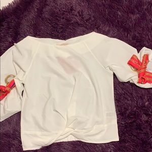 WHITE SHIRT👚💜‼️